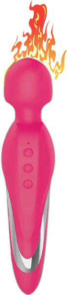 Celebrity Knights Rebel Body Wand 7 Function Heated Pink Rechargeable