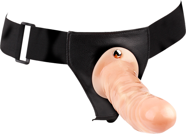 Celebrity Knights Genderz ELLE 7.5" Real Flesh Dual Density Ballsy Dong
