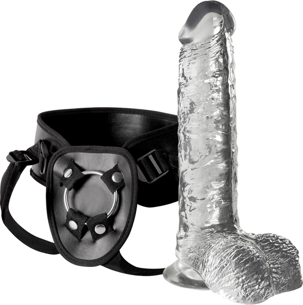 Excellent Power Strap-on Harness With 7" Dong (clear)