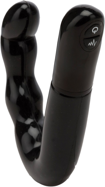 Excellent Power Ebony Prostate Massager Powerful Vibrating Bullet Tip 10 Dynamic Rhythms
