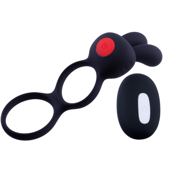 Excellent Power Cock & Scrotal Ornament with Clit Stimulator Rechargeable