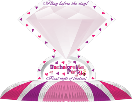 Hott Products Unlimited Diamond Centerpiece - Hens Parties Engagements