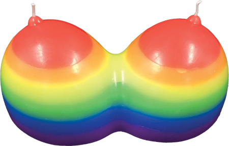 Hott Products Unlimited Rainbow Jumbow Boobie Candle
