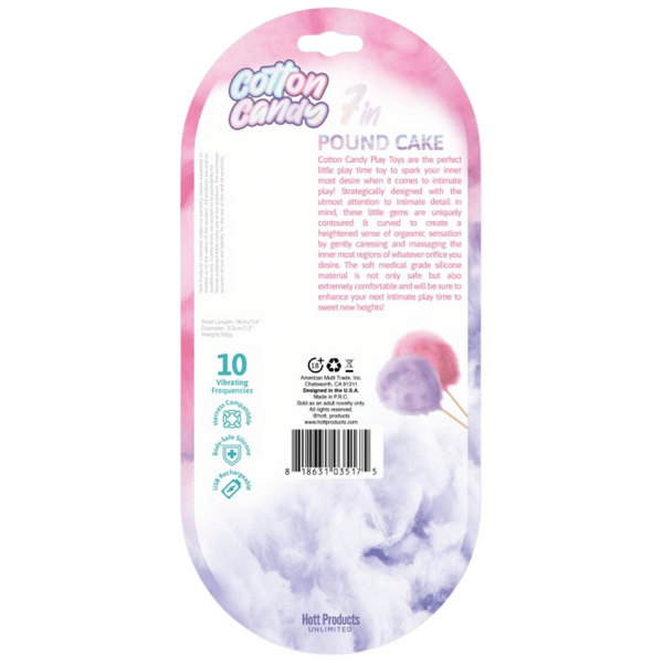 Hott Products Unlimited Poundcake - Cotton Candy Vibrating Dong