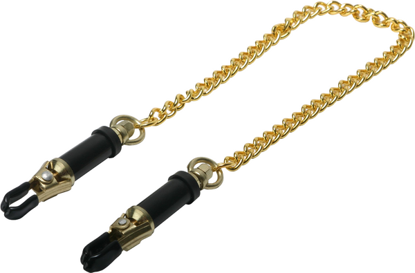 Xr Brands Deluxe Adjustable Nipple Clamps 13" Total Length Brass TPR