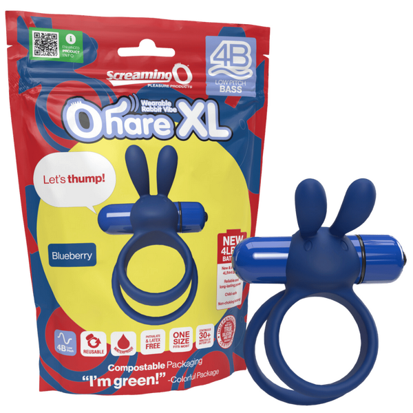 Screaming O Ohare XL 4B Low Pitch Bass Double Cockring Rabbit