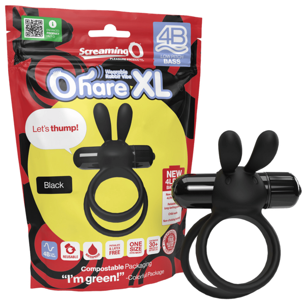 Screaming O Ohare XL 4B Low Pitch Bass Double Cockring Rabbit