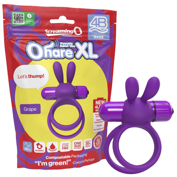 Screaming O Ohare XL 4B Low Pitch Bass Double Cockring Rabbit