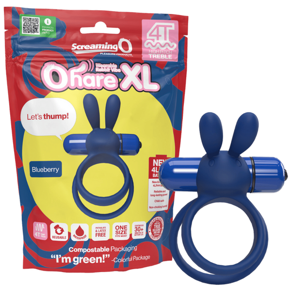Screaming O Ohare XL 4T High Pitch Treble Rabbit Cockring