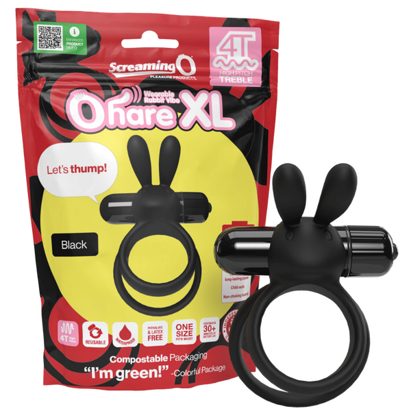 Screaming O Ohare XL 4T High Pitch Treble Rabbit Cockring