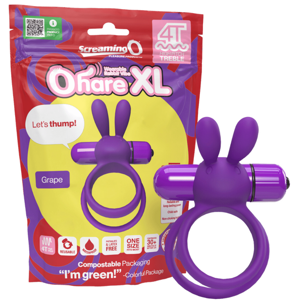 Screaming O Ohare XL 4T High Pitch Treble Rabbit Cockring