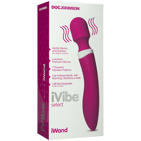Doc Johnson IWand Warming 7 Vibrating and Pulsating Massage Patterns