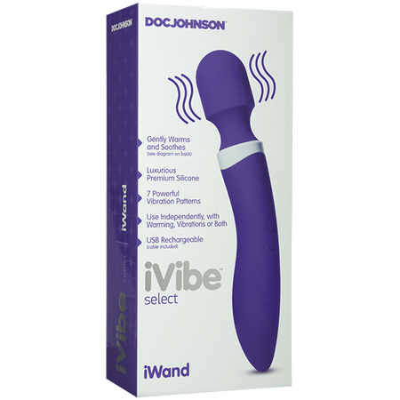 Doc Johnson IWand Warming 7 Vibrating and Pulsating Massage Patterns