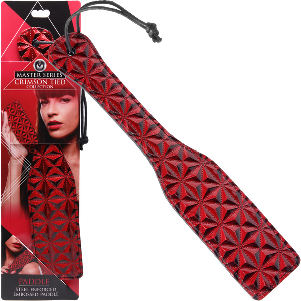 Xr Brands Crimson Tied Steel Enforced Spanking Paddle 12.5" in total length