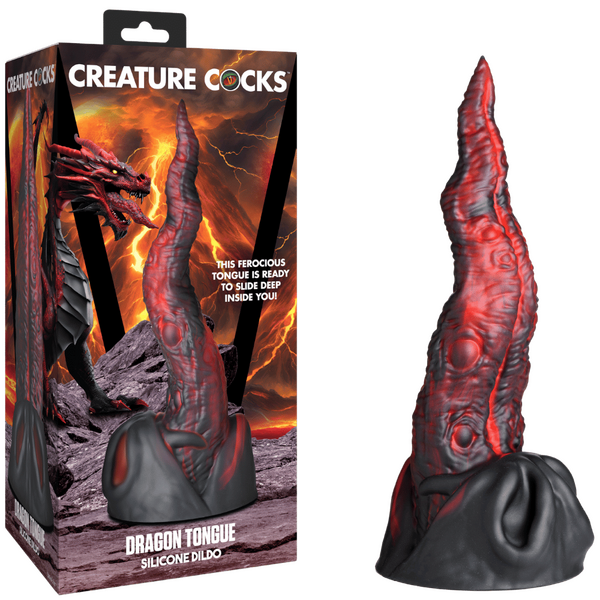 Xr Brands Dragon Tongue Silicone Dildo