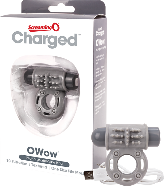 Screaming O OWow Ring 10 Function Deep Rumbling Vooom Technology Rechargeable