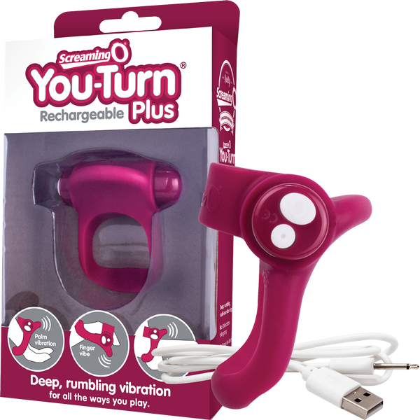 Screaming O You-turn Plus Ring Deep rumbling Vooom® Vibration Rechargeable