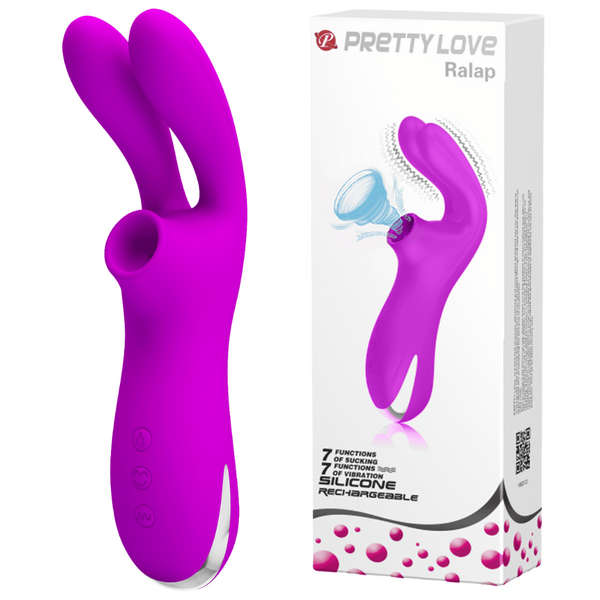 Pretty Love Palap Suction-Based Massager 7 Vibration 7 Sucking Functions Rechargeable