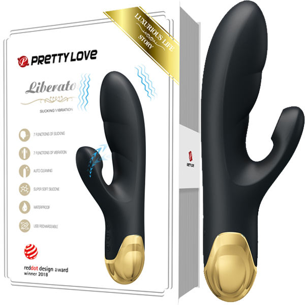 Pretty Love Naughty Play G-Spot Vibrator 7 Sucking 7 Vibration Functions Rechargeable