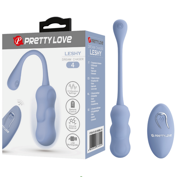 Pretty Love Leshy Dream Chaser Vibrating Remote Egg 12 Settings Silicone Rechargeable