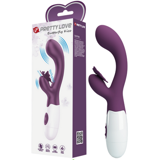 Pretty Love Butterfly Kiss G-Spot Dual Motor Vibrator 30 Exciting Modes Silicone