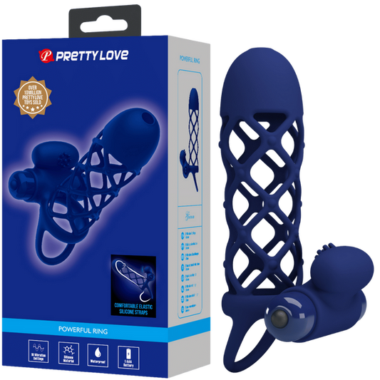 Pretty Love Giann - Powerful Ring 10 Functions of Vibration Silicone Cage