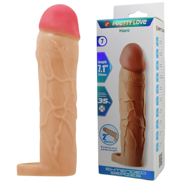 Pretty Love Hani 7.1" TPR Material Cock Sleeve