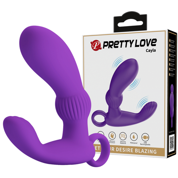 Pretty Love Cayla Vibrating Prostate Massager 12 Powerful Settings Rechargeable