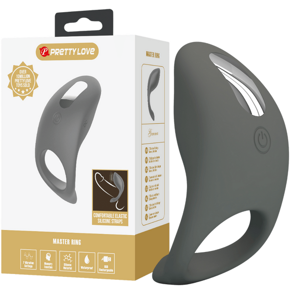 Pretty Love Gemma - Master Cock Ring 7 Functions of Vibration Rechargeable