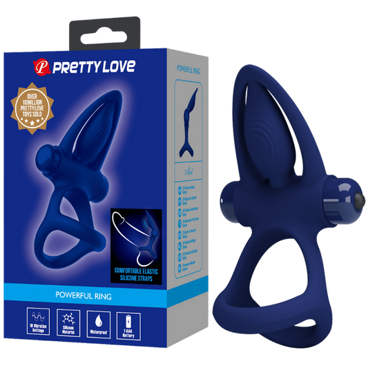 Pretty Love Mat Powerful Dolphin Nose Ring 10 Functions of Vibration Silicone ABS