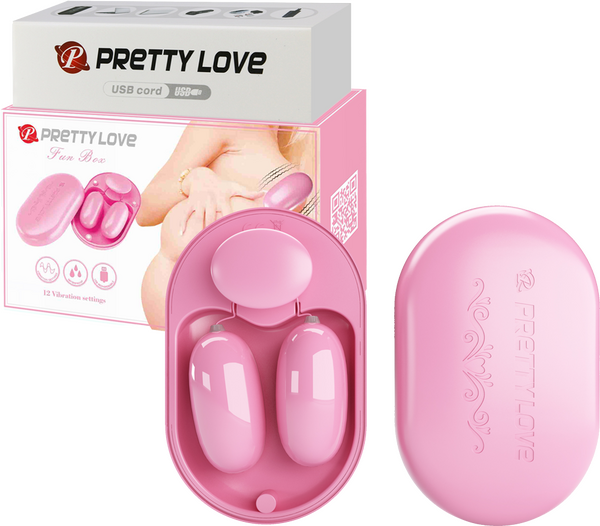 Pretty Love Fun Box of Bullets 12 Vibration Settings USB Rechargeable Waterproof