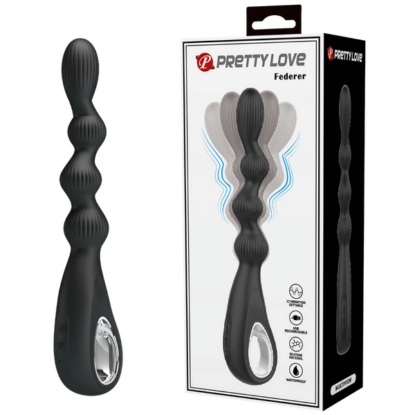 Pretty Love Federer Luxury 12 Powerful Function Vibrator Rechargeable