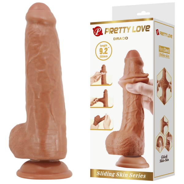 Pretty Love Draco 9.2" Large Dildo Suction Cup