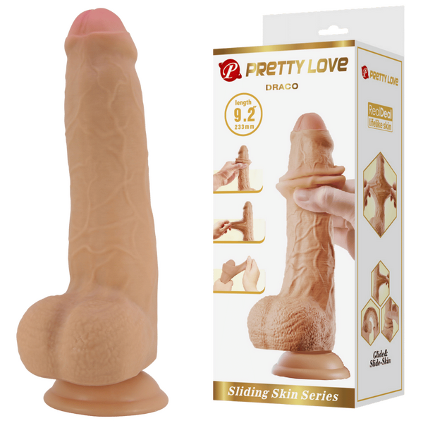 Pretty Love Draco 9.2" Large Dildo Suction Cup