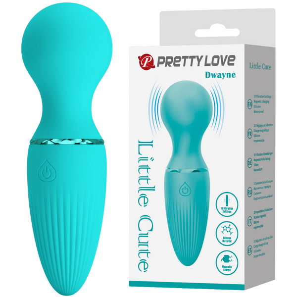Pretty Love Little Cute Mini Wand - Dwayne 10 Vibrating Speeds Patterns Rechargeable