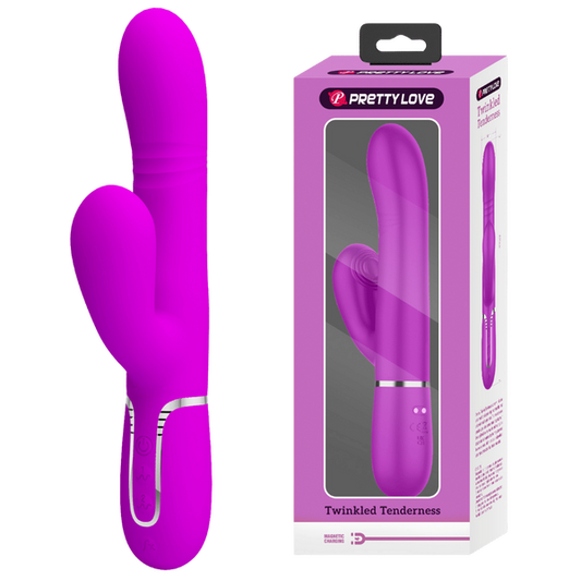 Pretty Love Mariana - 4 in 1 Rabbit Vibrator 7 Vibration Thumping 4 Nodding Setting Rechargeable