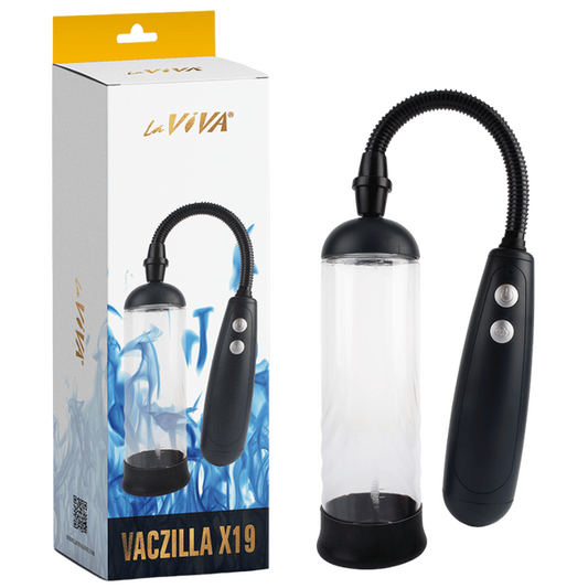 LaViva Vaczilla X19 Cylinder Penis Pump 2 Speed USB Rechargeble