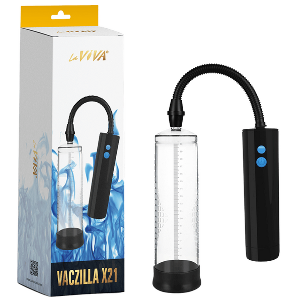 LaViva Vaczilla X21 Rechargeable Cylinder Pump 3 Speed USB Rechargeable