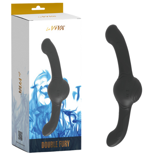 LaViva Double Fury Double-Ended 3 in 1 Vibrating Dong Rechargeable
