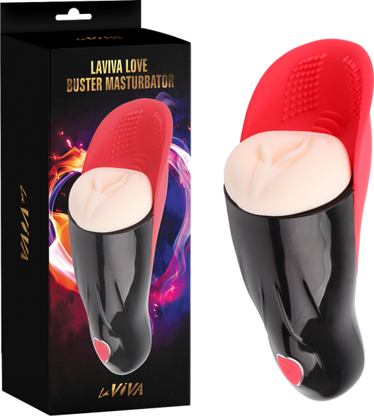LaViva Love Buster Masturbator 5 Suction Patterns 10 Vibrating Modes Rechargeable