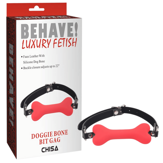 Behave Luxury Fetish Doggie Bone Bit Gag