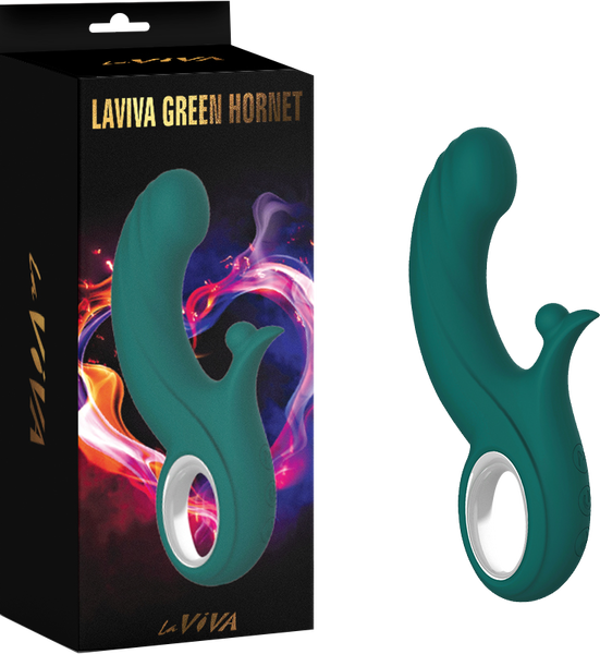 LaViva Green Hornet 7 Function Thrusting Vibrator 10 Knocking Modes
