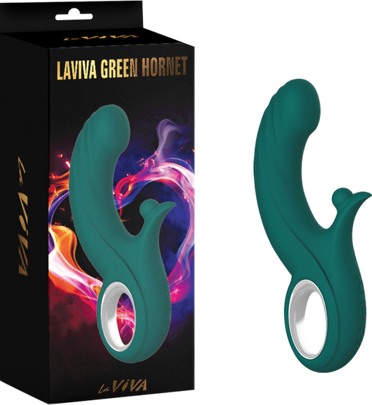 LaViva Green Hornet 7 Function Thrusting Vibrator 10 Knocking Modes