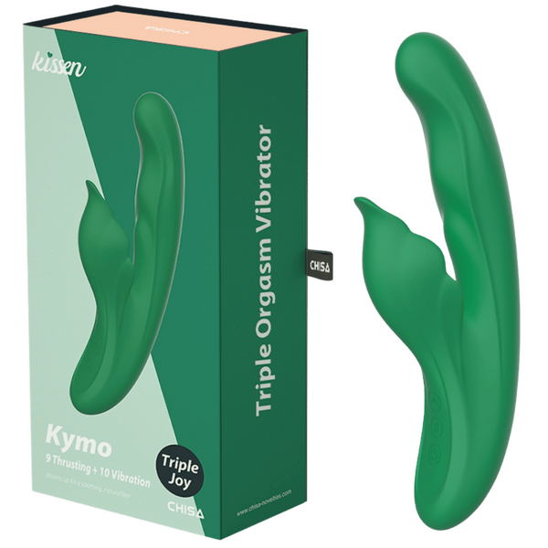 Chisa Kymo Triple Orgasm Vibrator 9 Thrusting 10 Vibration Heating Waterproof Rechargeable