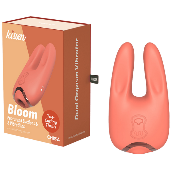 Chisa Bloom Dual Orgasm Vibrator 5 Suction 8 Vibration Modes Waterproof Magnetic Charge.
