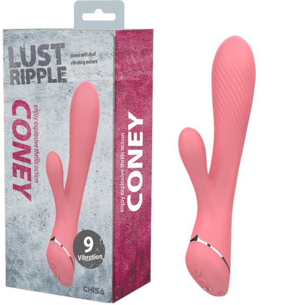 Chisa Lust Ripple Coney Vibrator with Dual Vibrating Motors Rechargeable