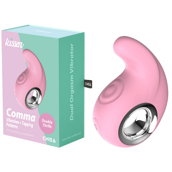 Chisa Comma Dual Orgasm 10 Vibration 10 Tapping Patterns Rechargeable