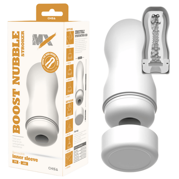 Chisa Boost Nubble Stroker Super-Soft Sucking Phthalate-Free Latex Free