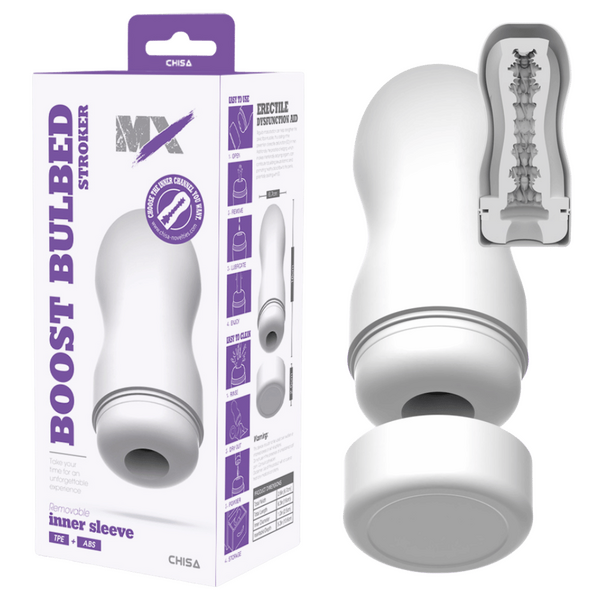 Chisa Boost Bulbed Stroker Super-Soft Sucking Phthalate-Free Latex Free