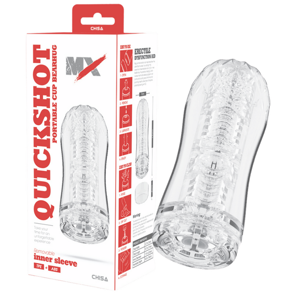 Chisa Quickshot Portable Cup Bearhug Super-Soft Sucking Phthalate-Free Latex Free
